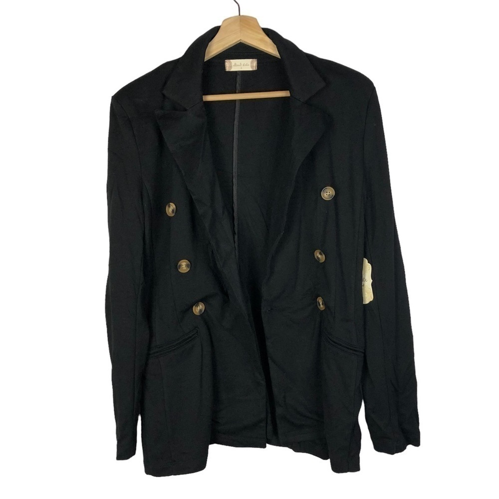 Altar'd State‎ Black 6 Button Knit Blazer Jacket S